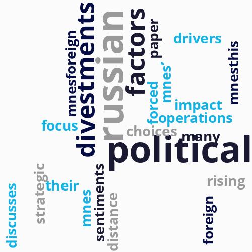 Political drivers of international divestments ...